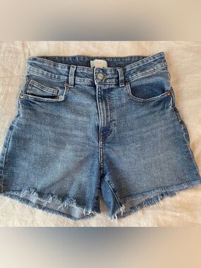 H&M Blue Denim Cutoff Shorts Size 10